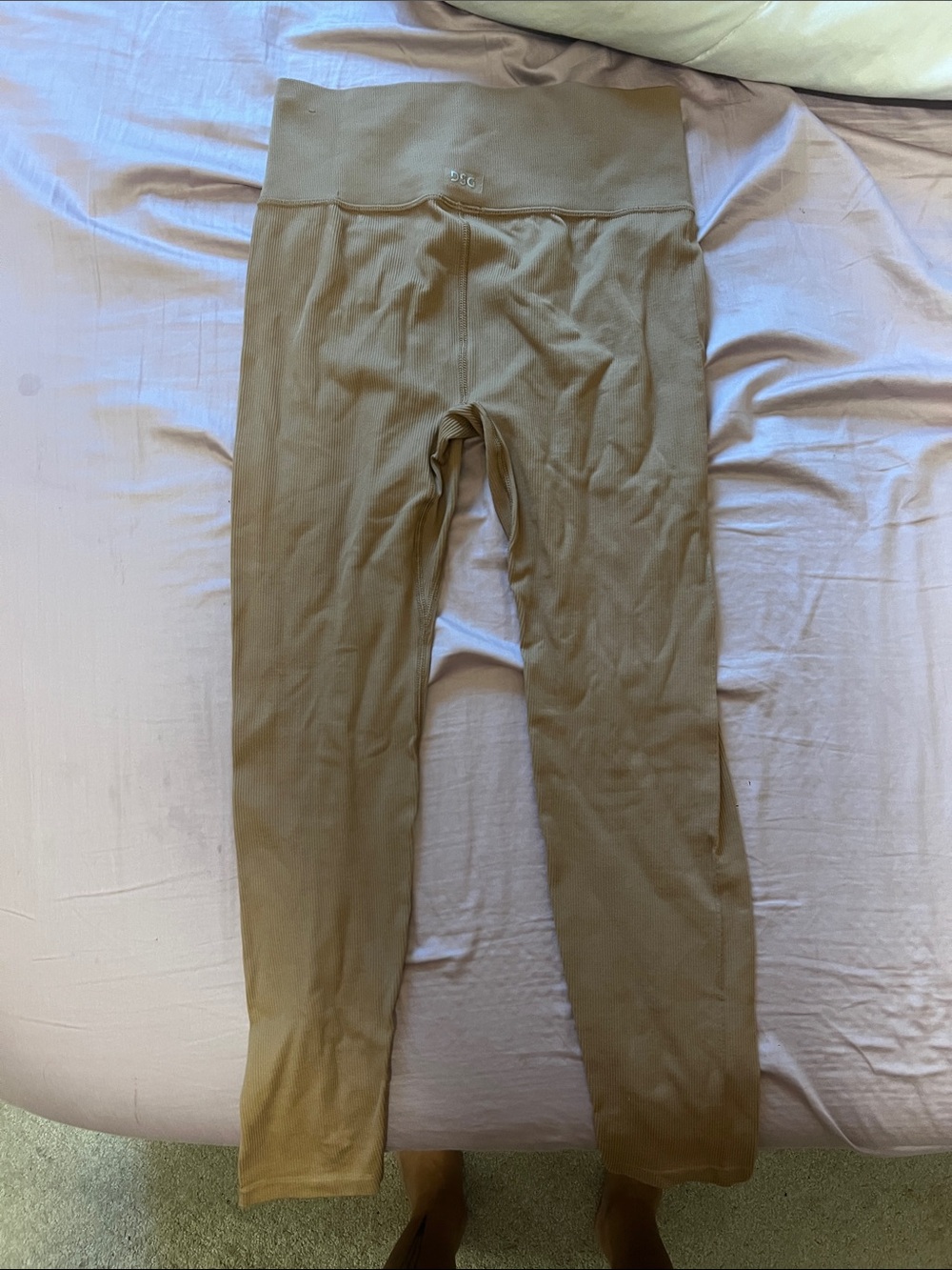 bcg Olive-Tone High Waist Kids Leggings